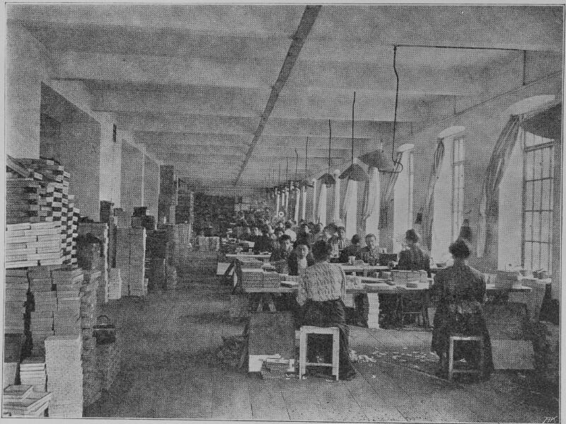 Arbeit in der Fabrik 1908