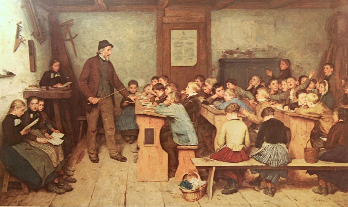 Alber Anker: Die Dorfschule von 1848
