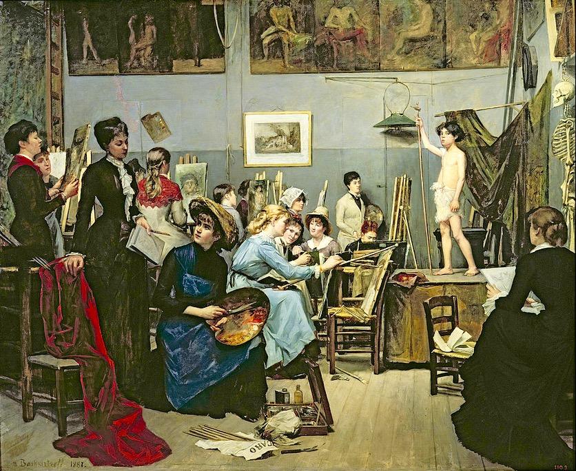 Im Studio der Akademie Julian in Paris 1881