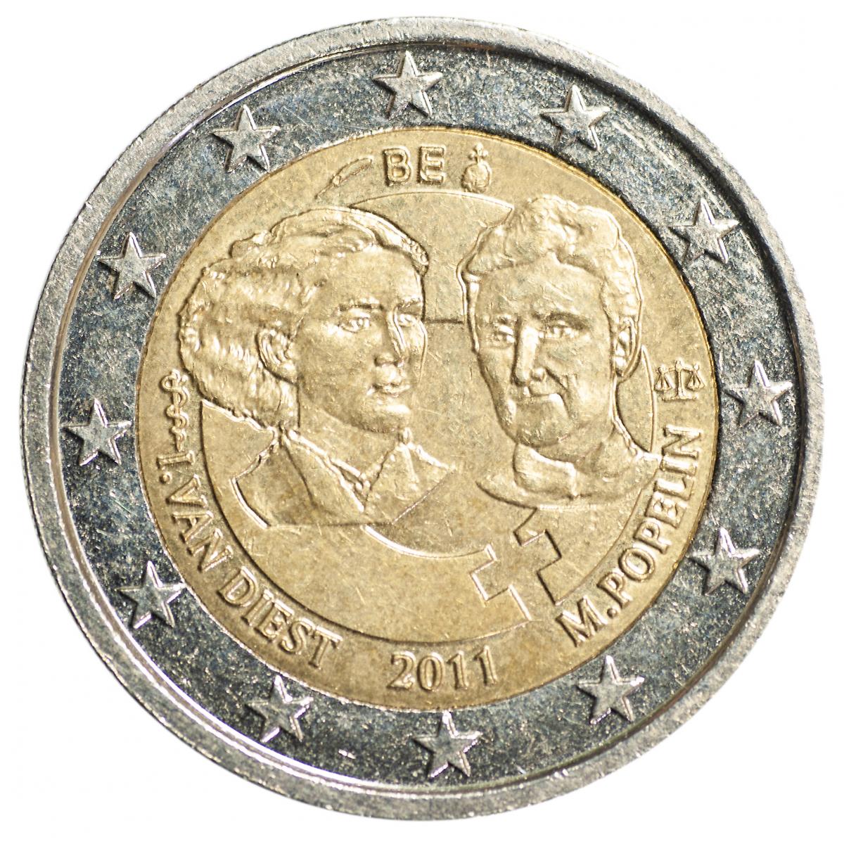 2-Euro-Münze aus Belgien, 2011