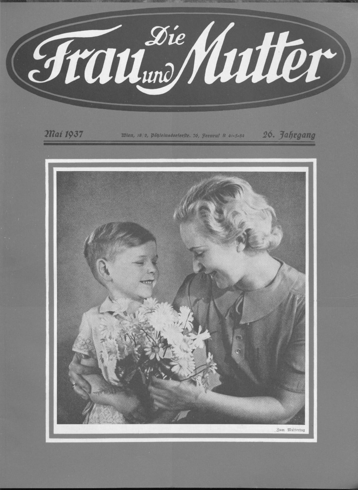 Titelblatt einer Frauenzeitsschrift 1937